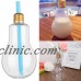Plastic Light Bulb Transparent Flower Vase Water Bottle Jar 300ml 400ml 500ml   302690448154